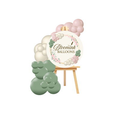 Állvány lufifüzérrel