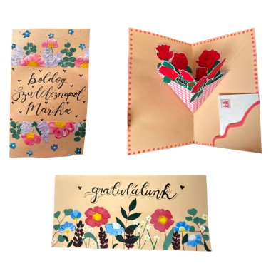 Kézzel készített ajándékkártyák