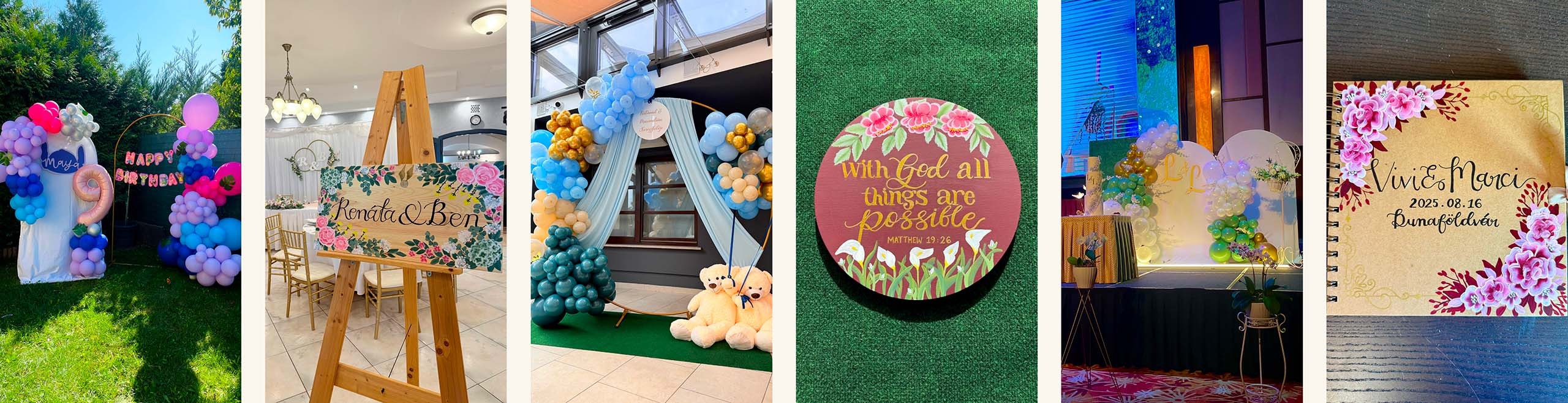 Bloomink Balloons – Dekoráció specialista